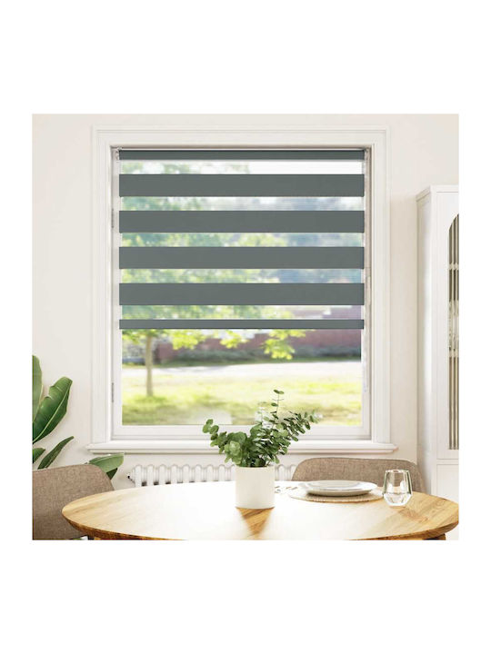 vidaXL Roller Blinds Partial Blackout Gray W115xH150cm 4014134