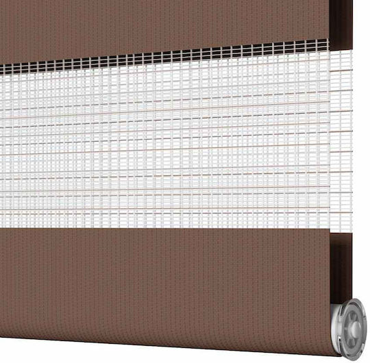 vidaXL Roller Blinds Partial Blackout Brown W60xH150cm 4014331