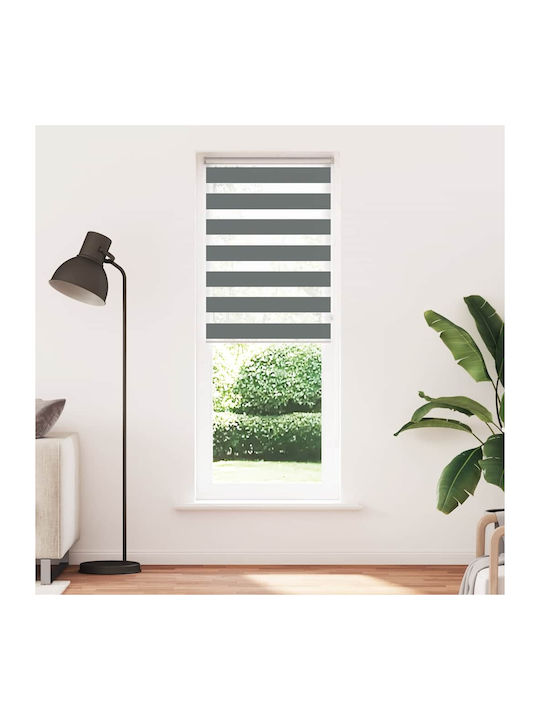 vidaXL Roller Blinds Partial Blackout Gray W80xH230cm 4014179