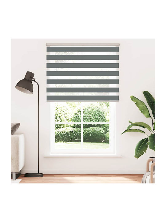 vidaXL Roller Blinds Partial Blackout Gray W140xH230cm 4014191