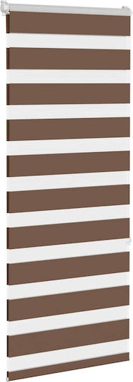 vidaXL Roller Blinds Partial Blackout Brown W60xH150cm 4014331