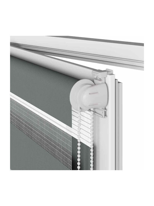 vidaXL Roller Blinds Partial Blackout Gray W120xH230cm 4014187