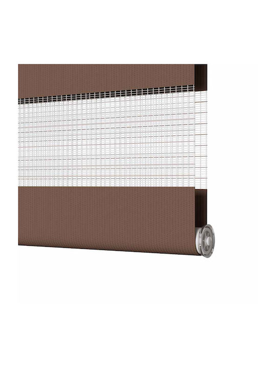 vidaXL Roller Blinds Partial Blackout Brown W140xH150cm 4014347