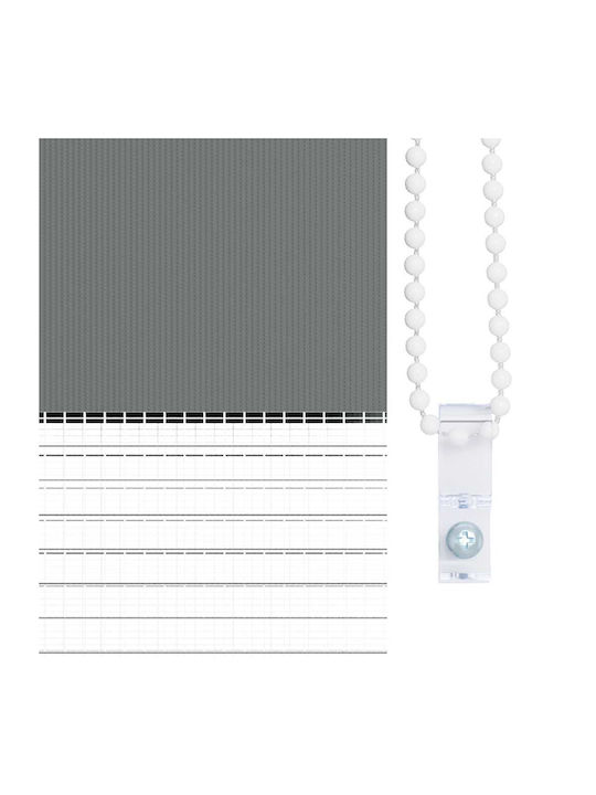 vidaXL Roller Blinds Partial Blackout Gray W120xH230cm 4014187