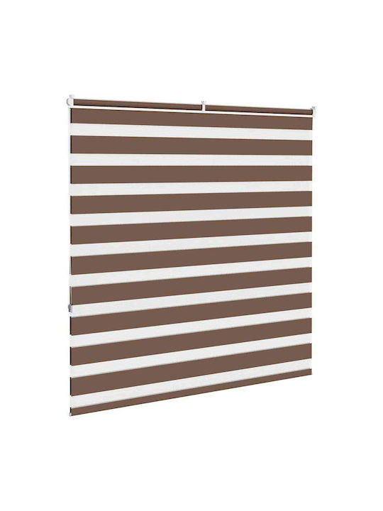 vidaXL Roller Blinds Partial Blackout Brown W140xH150cm 4014347