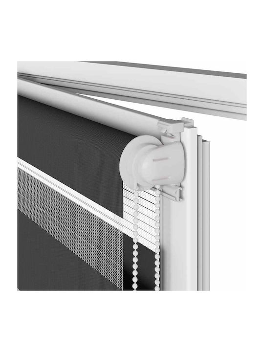 vidaXL Roller Blinds Partial Blackout Black W60xH200cm 4014253
