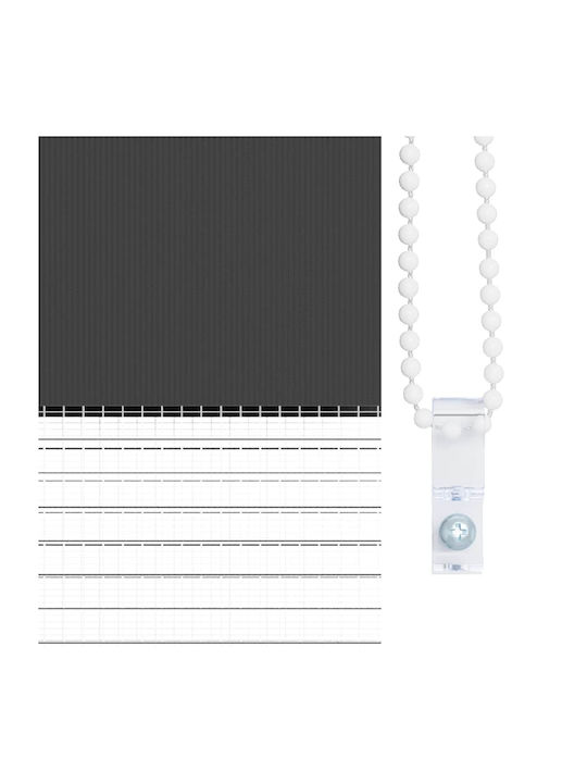 vidaXL Roller Blinds Partial Blackout Black W60xH200cm 4014253