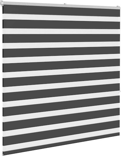 vidaXL Roller Blinds Partial Blackout Black W140xH150cm 4014243