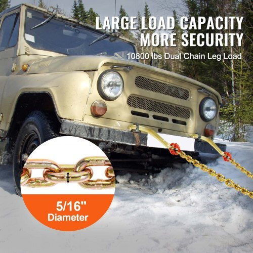 Vevor Car Towing Equipment with Tensile Strength up to 5 Tons in Gray Color