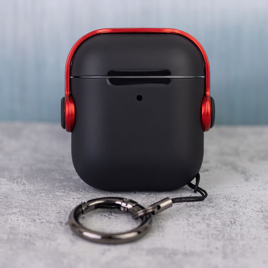 TelForceOne Case Silicone in Red color for Apple AirPods 4