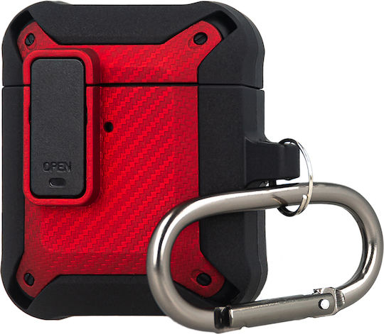 TelForceOne Case Silicone in Red color for Apple AirPods 4
