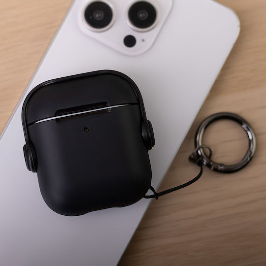 TelForceOne Θήκη Σιλικόνης σε Μαύρο χρώμα για Apple AirPods 4