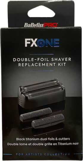 Ανταλλακτικό Πλέγμα & Κοπτικό Babyliss Pro Fx-one Double-foil Shaver Replacement Kit Black Fx79rf2mbe