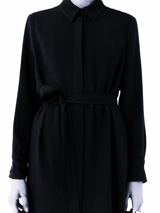 Milla Maxi Shirt Dress Dress Black