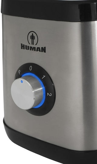 Human Блендер със Стъклена Кана 1,5 л 1500W Сив HU-3013