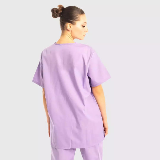 Dr. Scrub Unisex Ιατρική Μπλούζα Λιλά