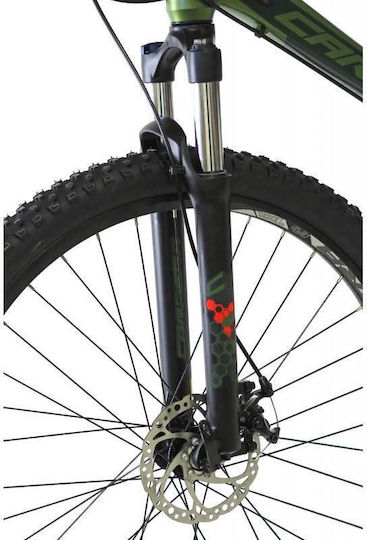 Carrera M9 2000 29" 2024 Roșu Mountain Bike cu Viteze și Frâne pe Disc Mecanice