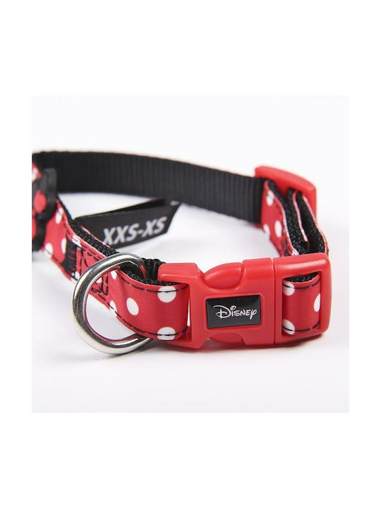 Minnie Mouse Dog Collar in Red color