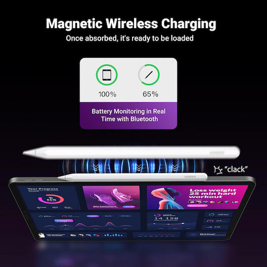Ugreen Digitală Stilou Tactil pentru iPad de culoare Alb 15910