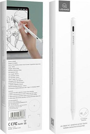 Usams ZB223 Стилус Пен за Apple iPad White ZB223DRB01