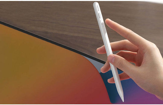 Baseus Smooth Writing (Active Version) Digital Touch Pen mit Palm Rejection für iPad in Weiß Farbe ACSXB-B02