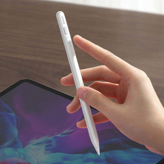 Baseus Smooth Writing (Active Version) Digital Touch Pen mit Palm Rejection für iPad in Weiß Farbe ACSXB-B02