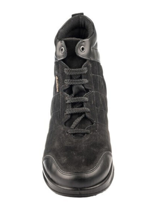 Leder Schwarz Herrenstiefel