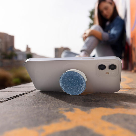 Sonique Pop Socket Κινητού Glitter Μπλε