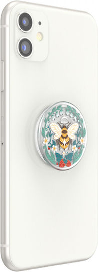 PopSockets Popgrip Plantcore Bee Boho Κινητού Translucent