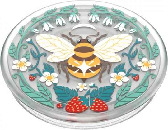 PopSockets Popgrip Plantcore Bee Boho Κινητού Translucent