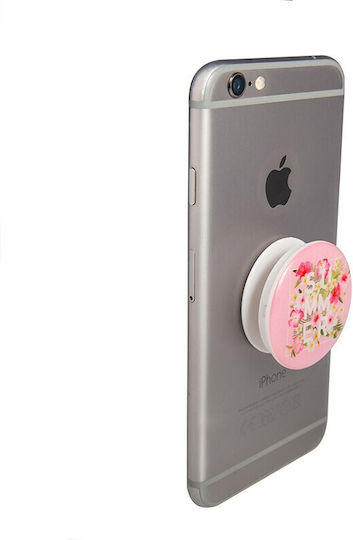 Pop Socket Κινητού Τριαντάφυλλο Ροζ
