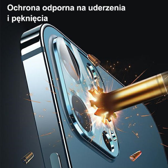 Usams Προστασία Κάμερας Μεταλλικό Πλαίσιο Blue για το iPhone 12
