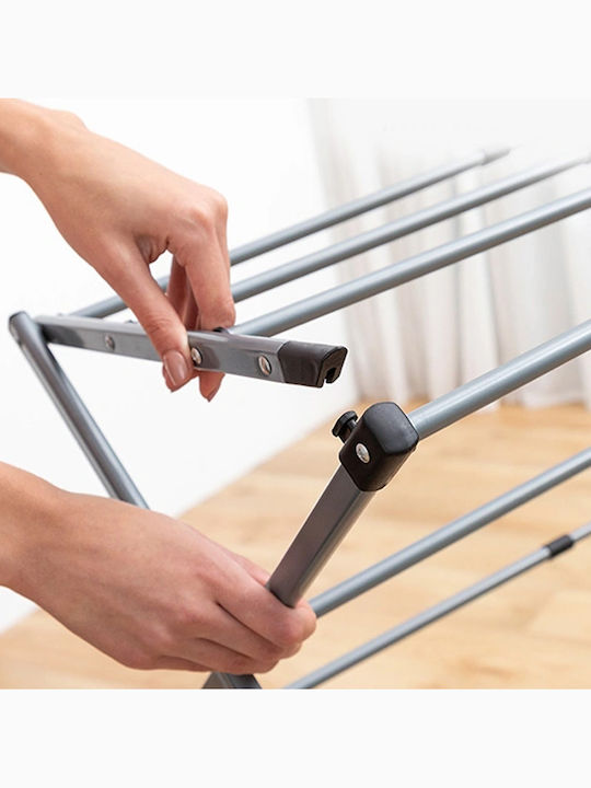 Folding Floor Clothes Drying Rack Stainless Steel