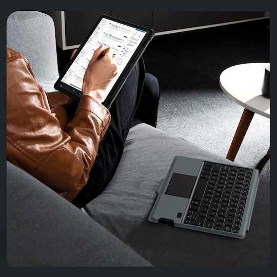 Nillkin Bumper Combo Flip Cover με Πληκτρολόγιο στα Αγγλικά US Μαύρη (Samsung Tab S9)