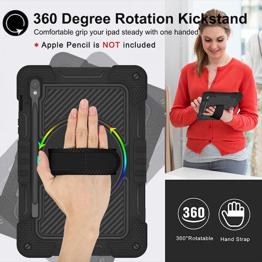 Techsuit StripeShell 360 Флип Капак Розов (Галакси Таб С9+)