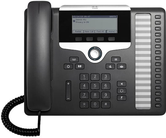 Cisco 7861 Ενσύρματο Τηλέφωνο IP Μαύρο