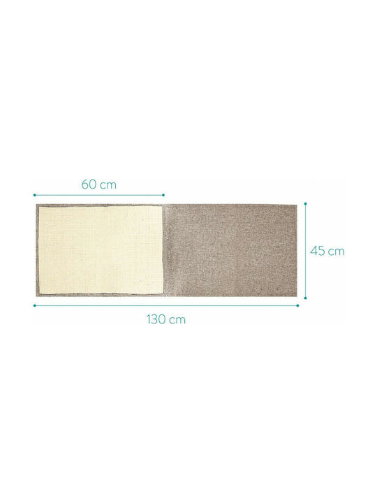 Navaris Scratch Armrest Organiser Sofa Protector Cat Scratches Scratching Post Brown Wall Mounted 130x45x45cm
