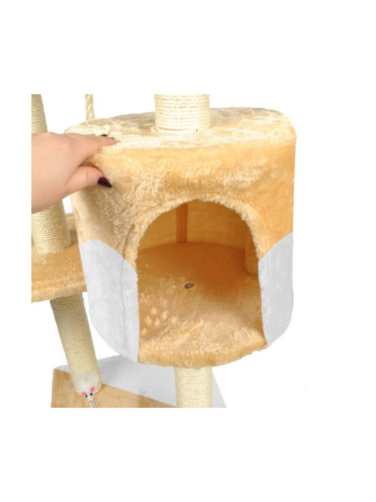 Malatec Scratching Post Cat Trees Beige 5 levels 66x40x110cm