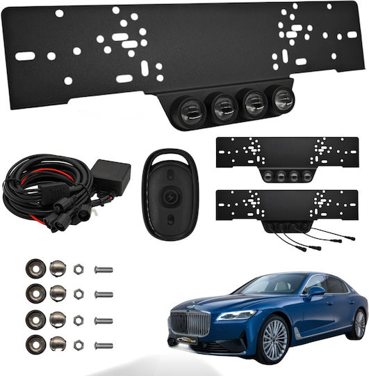 Front Lights Laser Led Number Plate Eu 12v + Remote Control