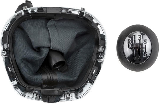 NTY 6 Shift Knob with Bubble for Fiat Talento Opel Vivaro Renault Trafic 2016+ Black
