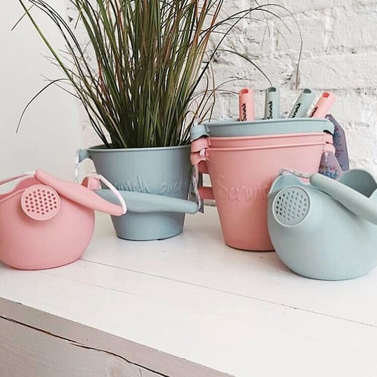 Scrunch Beach Bucket made of Silicone Orange