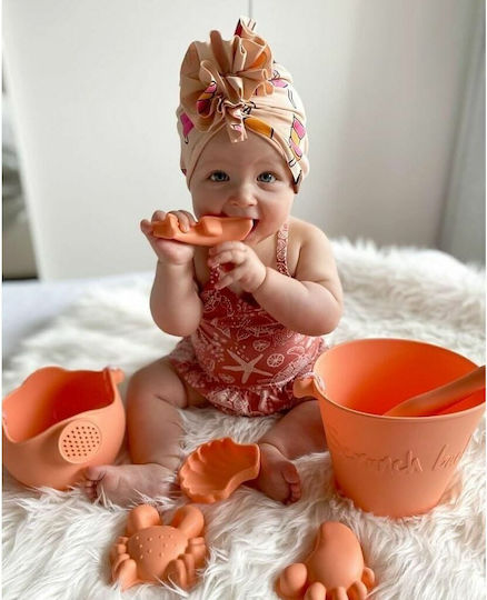 Scrunch Beach Bucket made of Silicone Orange
