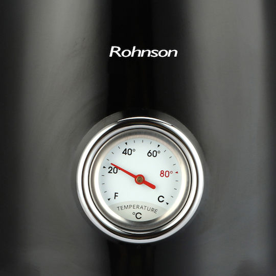 Rohnson Nostalgia Βραστήρας 1.7lt 2200W Μαύρος