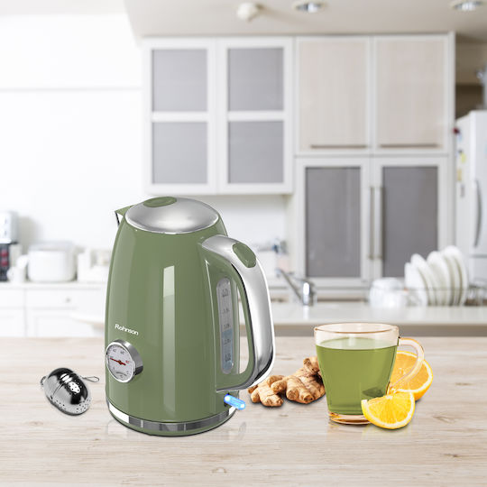 Rohnson Nostalgia Електрическа Кана 1.7l 2200W Зелена