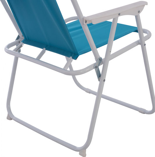 HomeMarkt Deval Stuhl Strand Türkis 56x61x84cm.