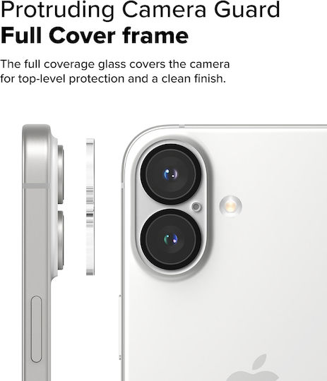 Ringke Protecție Cameră Tempered Glass Transparent pentru iPhone 16, iPhone 16 Plus