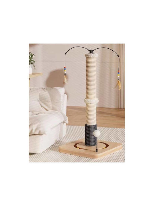 Ikaros Pet Accesories Scratching Post White 34x34x78cm