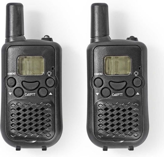 Nedis WLTK0500BK Безжичен Трансивър PMR с Монохромен Екран Комплект 2бр В Черен Цвят