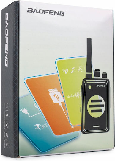 Baofeng Bf-t25e Wireless Transceiver PMR 0.5W with Monochrome Screen In Orange Color