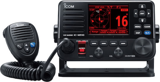 Icom IC-M510E Ασύρματος Πομποδέκτης VHF Marine με Έγχρωμη Οθόνη